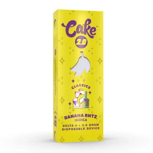 Cake Delta 8 Classics Disposables 2G vape pen with sweet fruity and creamy dessert flavor