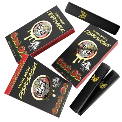 Muha Med Gogi OG 1000mg Disposable sleek cannabis vape pen