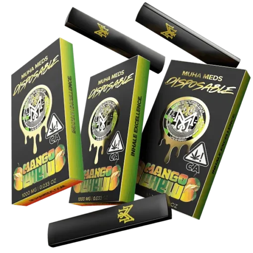 Muha Med Mango Chelo 1000MG Disposable premium tropical hybrid vape pen
