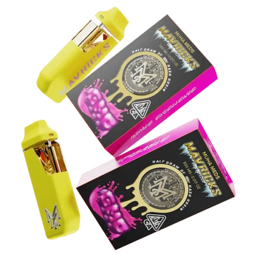 Muha Med GMO Maverick Disposable 1000mg sleek cannabis vape pen