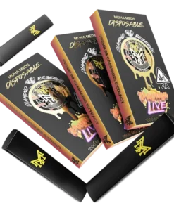 Papaya Live Melted Diamonds Disposable vape pen with tropical flavor and premium potency