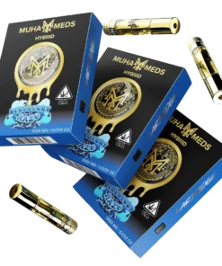 Blueberry Haze Distillate Cart 1g – hybrid vape with sweet blueberry and Haze flavor.