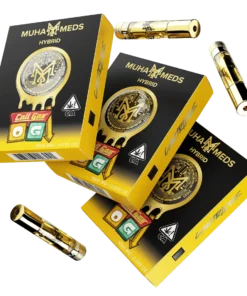 Cali Gas OG Distillate Cart 1g – hybrid vape with earthy and diesel flavor notes.