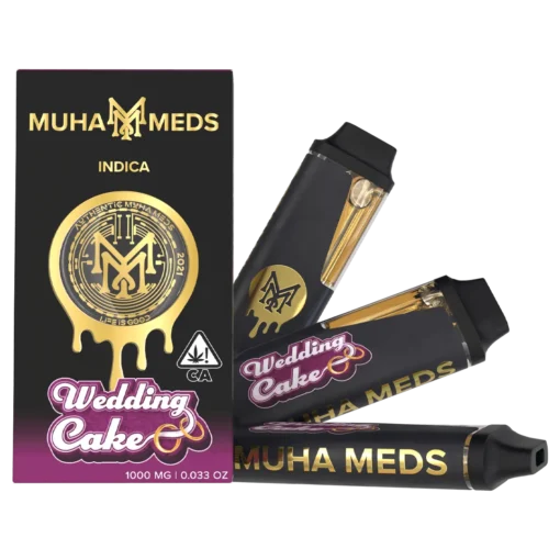 Muha Med Wedding Cake Disposable 1000MG vape pen with dessert-inspired design