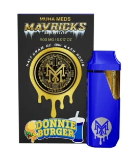 Muha Med Donnie Burger Hash Rosin Disposable 1000mg sleek cannabis vape pen