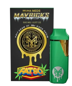 Muha Med Fatso Hash Rosin Disposable 1000mg sleek cannabis vape pen