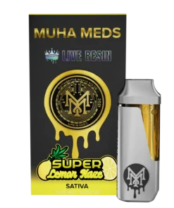 Muha Med Super Lemon Haze Live Resin Disposable premium sativa vape pen