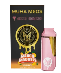 Muha Med Mango Madness Melted Diamonds Disposable premium tropical hybrid vape pen