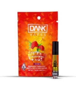 BANANA PUNCH 1G PREMIUM THC CARTRIDGE with tropical banana flavor and balanced hybrid effects