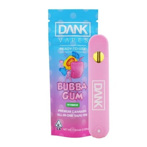 BUBBA GUM-1G ALL-IN-ONE DISPOSABLE VAPE PEN with 5 powerful benefits, sweet bubblegum flavor, smooth hits, and one potent drawback