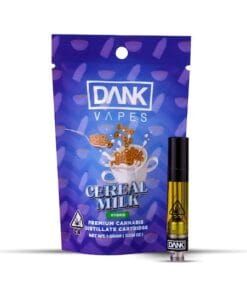 Cereal Milk 1G Premium THC Cartridge – sleek vape pen with flavorful THC oil