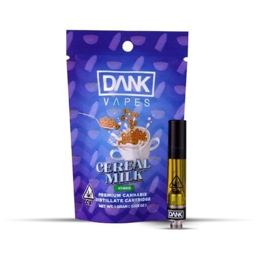 Cereal Milk 1G Premium THC Cartridge – sleek vape pen with flavorful THC oil