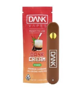 Dank Cream 1G All-in-One Disposable Vape Pen – sleek disposable vape with creamy THC oil