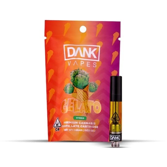 Gelato 1G Premium THC Cartridge – potent and flavorful cannabis vape cartridge