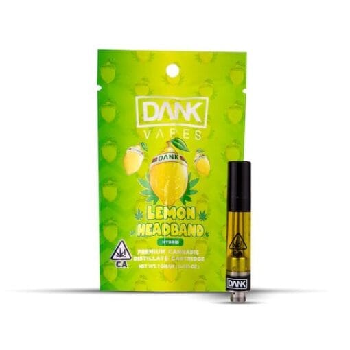 LEMON HEADBAND 1G Premium THC Cartridge with zesty lemon flavor and smooth vapor