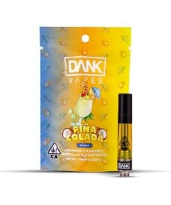 PIÑA COLADA 1G Premium THC Cartridge with tropical sweet flavor and smooth, potent vapor