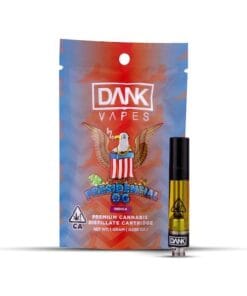 PRESIDENTIAL OG 1G Premium THC Cartridge with bold earthy flavor and smooth, potent vapor