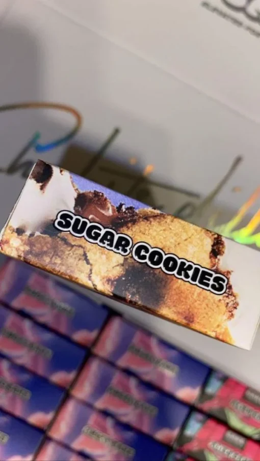 Sugar Cookies Cake Gen 1 Disposable 1G vape pen with sweet dessert flavor, smooth hits, and premium cannabis extract