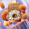 Churro Donuts By Fryd disposable vape cart with sweet cinnamon bakery flavor, smooth hits, premium THC live resin, authentic Fryd vape product