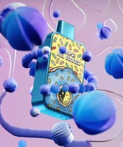 Oops! All Berries Donuts By Fryd disposable vape cart with sweet, juicy berry flavor, subtle donut undertones, smooth hits, premium THC live resin, authentic Fryd vape product