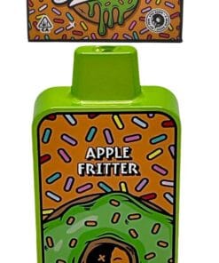 Apple Fritter Donuts by Fryd disposable vape cart with sweet apple and cinnamon donut flavor, premium THC live resin cartridge, authentic Fryd vape product