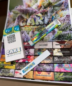 Sour Dum Dums Cake Gen 6 Disposable 1G vape pen with sour candy-inspired flavor, smooth hits, and premium potency