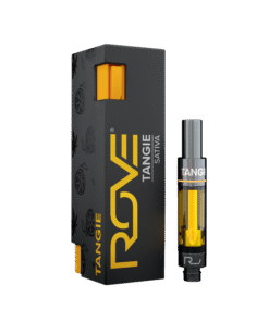 Tangie ROVE Classics 1g CO2 cartridge with sweet tangerine flavor, smooth hits, and uplifting sativa-dominant effects for energy, focus, and creativity